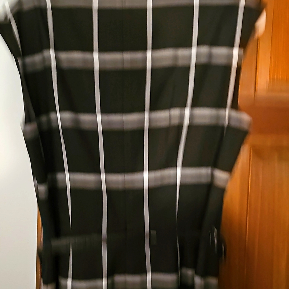Black and White Plaid Dress